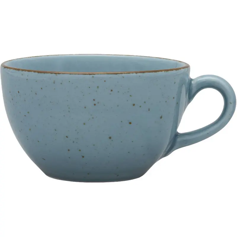 Stalgast Obertasse, Serie Aida, türkis, braun gesprenkelt, 280 ml, 12 Stück