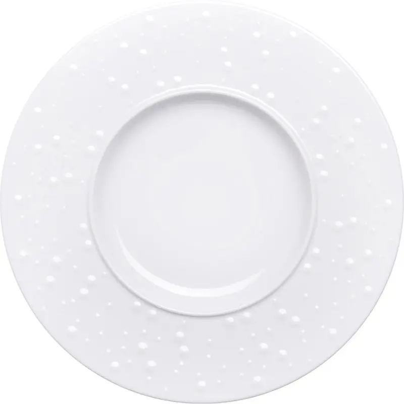 Stalgast Pasta-/Dessertteller, flach, Serie Rosa, weiß, Ø 300 mm, 6 Stück