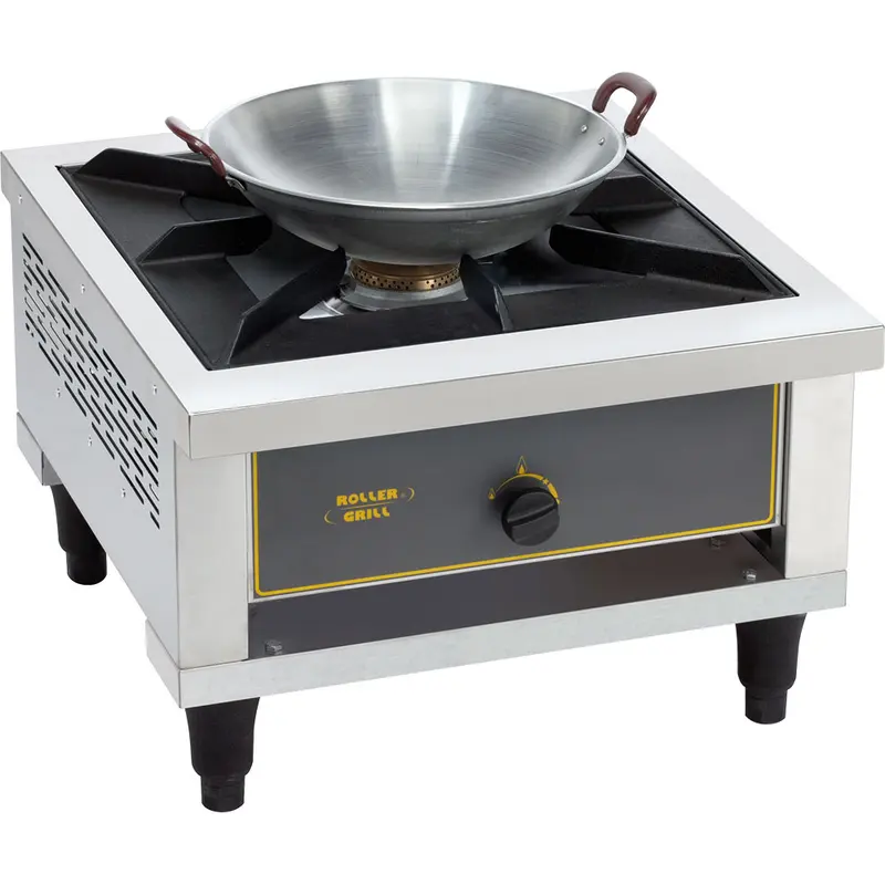 Stalgast ROLLER GRILL Gas-Hockerkocher, 14 kW, für Töpfe und WOK