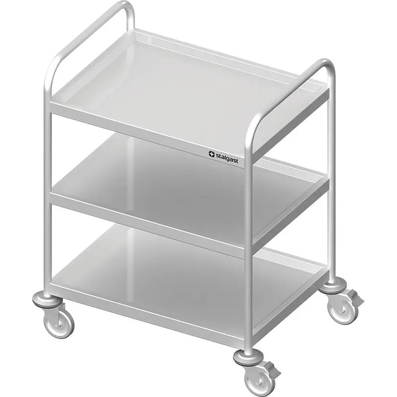 Stalgast Servierwagen mit drei Böden, 800x600 mm, verschweißt