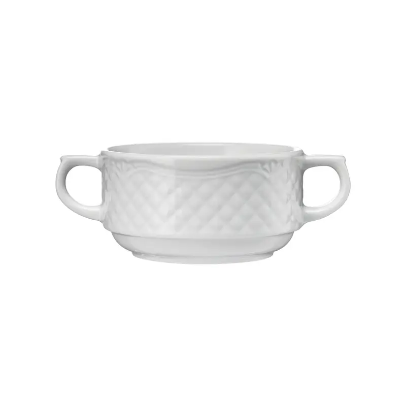 Stalgast Suppentasse, Porzellan, weiß, Serie Aphrodite, Lubiana, 0,30 Liter