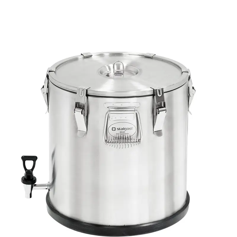 Stalgast Thermobehälter aus rostfreiem Edelstahl, 25 Liter, mit Ablasshahn