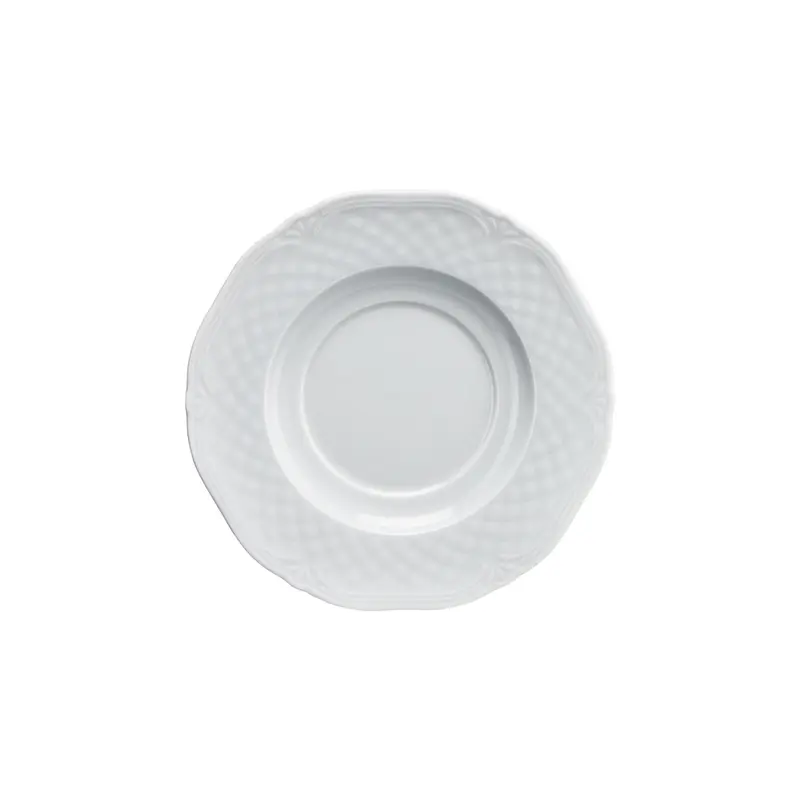 Stalgast Untertasse für Suppentasse, Porzellan, weiß, Serie Aphrodite, Lubiana, Ø 170 mm