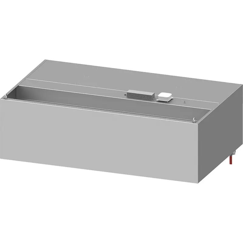 Stalgast Wandhaube "Basic Line", Kastenform 1000 mm x 600 mm mit Flammschutzfilter Typ B