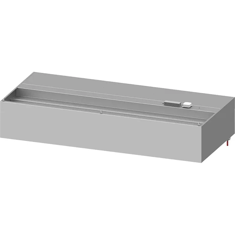 Stalgast Wandhaube "Basic Line", Kastenform 2100 mm x 1100 mm mit Flammschutzfilter Typ B