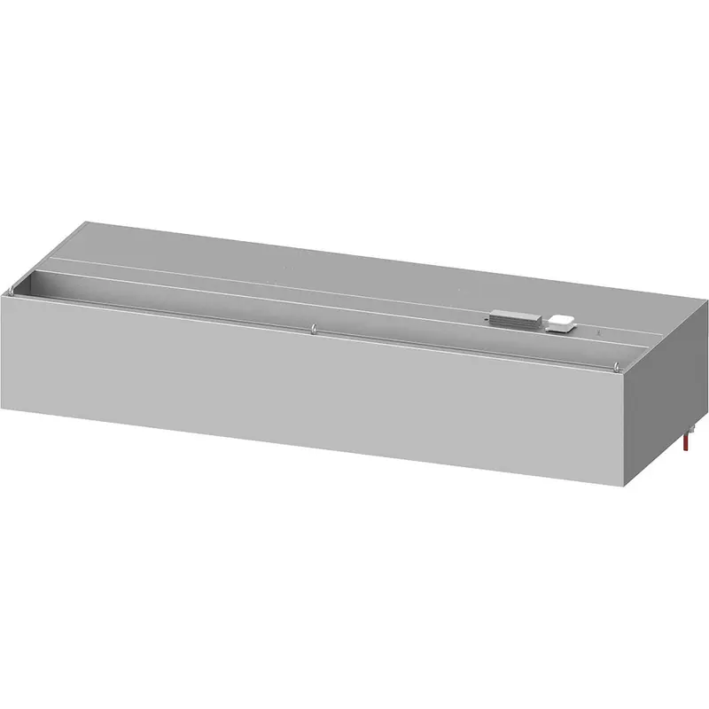 Stalgast Wandhaube "Basic Line", Kastenform 2300 mm x 600 mm mit Flammschutzfilter Typ B