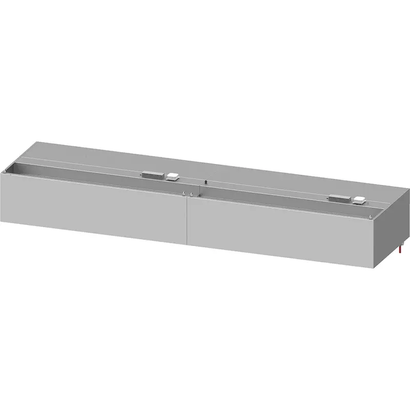 Stalgast Wandhaube "Basic Line", Kastenform 3900 mm x 900 mm mit Flammschutzfilter Typ B