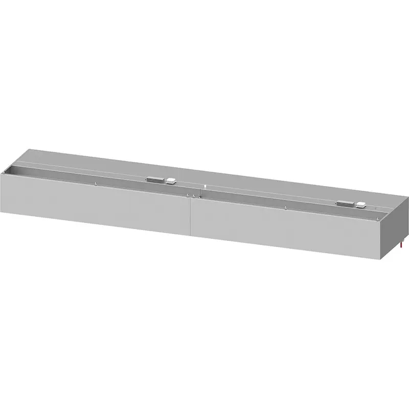 Stalgast Wandhaube "Basic Line", Kastenform 4000 mm x 700 mm mit Flammschutzfilter Typ B