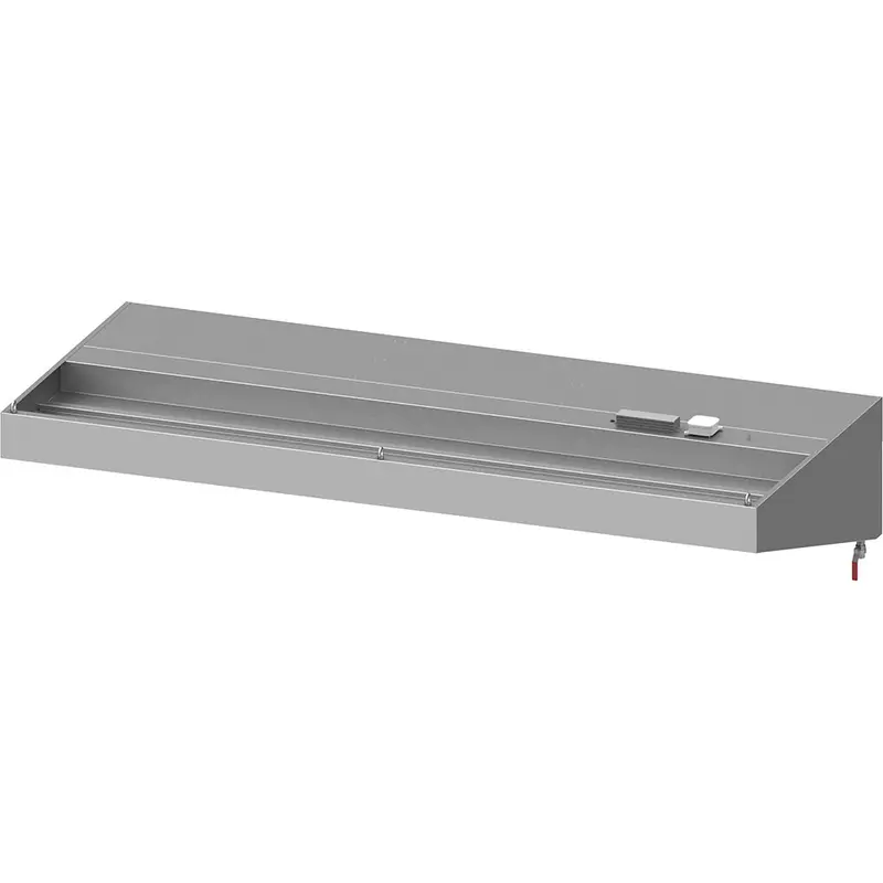 Stalgast Wandhaube "Basic Line", Schrägform 2200 mm x 1000 mm mit Flammschutzfilter Typ B