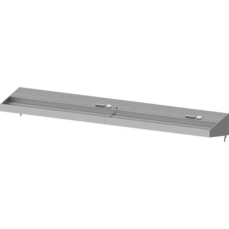 Stalgast Wandhaube "Basic Line", Schrägform 4100 mm x 1000 mm mit Flammschutzfilter Typ B