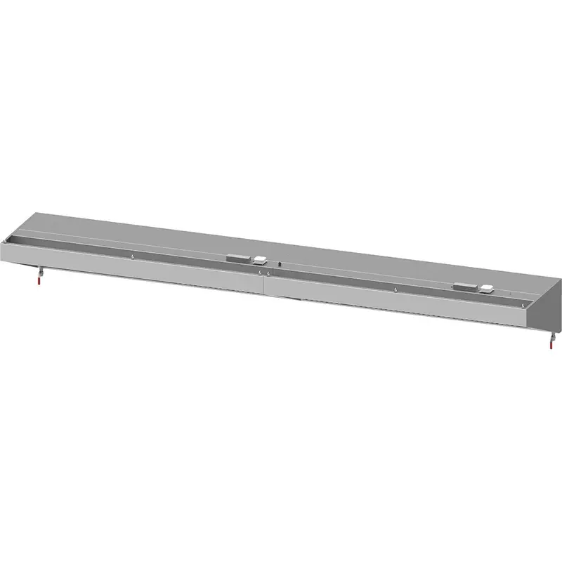Stalgast Wandhaube "Basic Line", Schrägform 4100 mm x 900 mm mit Flammschutzfilter Typ B