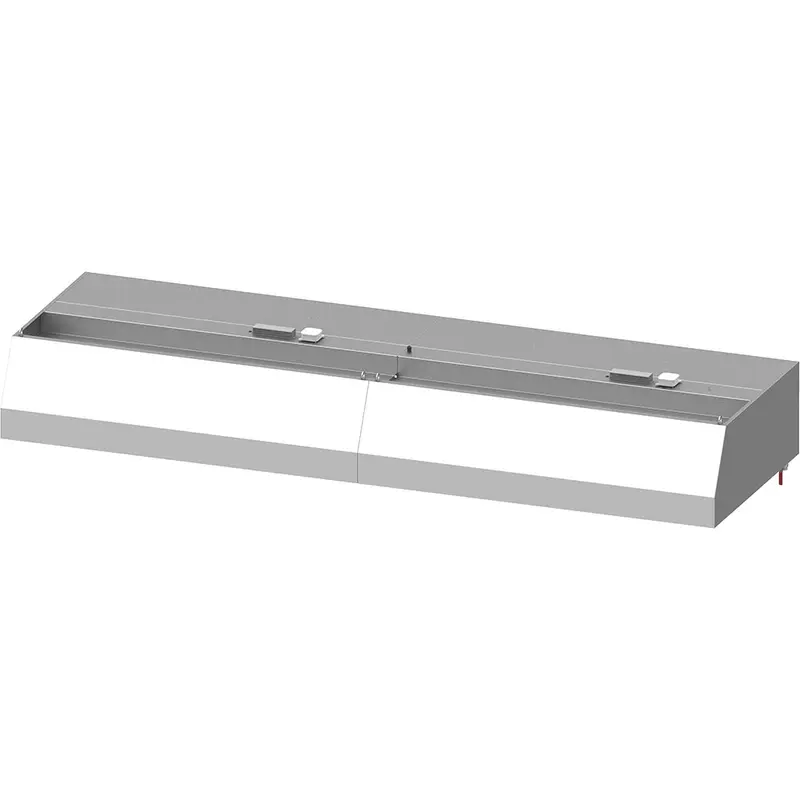 Stalgast Wandhaube "Basic Line", Trapezform 3600 mm x 1100 mm mit Flammschutzfilter Typ B