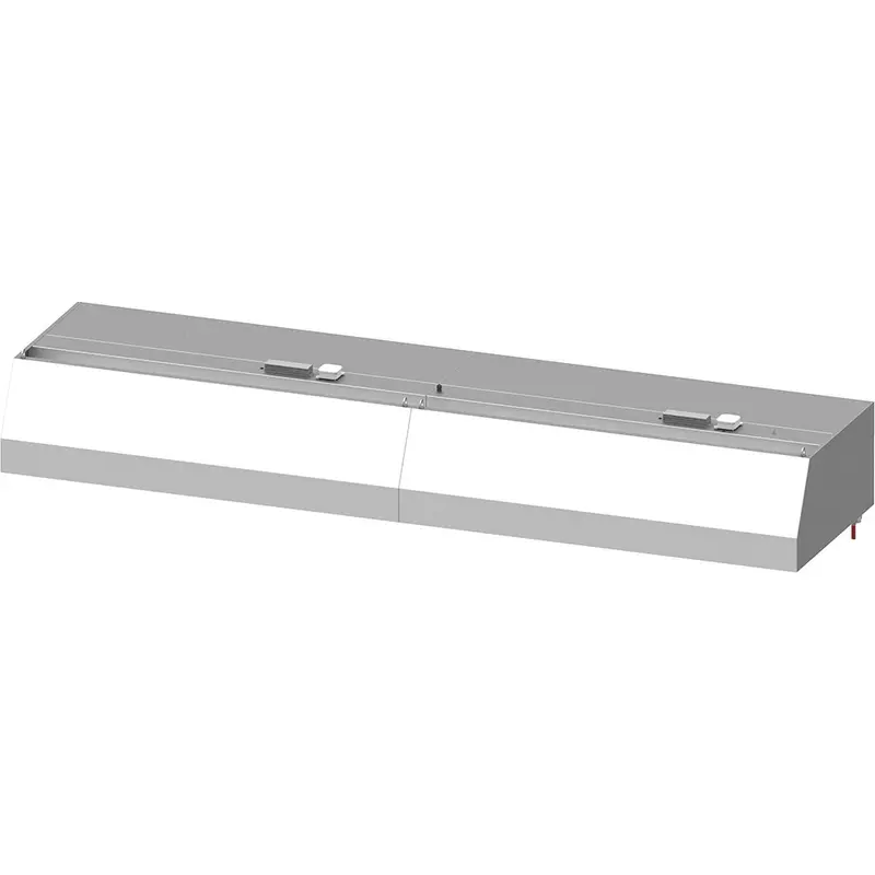 Stalgast Wandhaube "Basic Line", Trapezform 3900 mm x 900 mm mit Flammschutzfilter Typ B