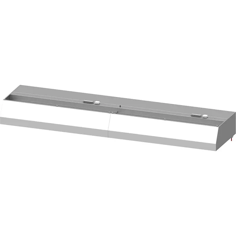 Stalgast Wandhaube "Basic Line", Trapezform 4000 mm x 1000 mm mit Flammschutzfilter Typ B