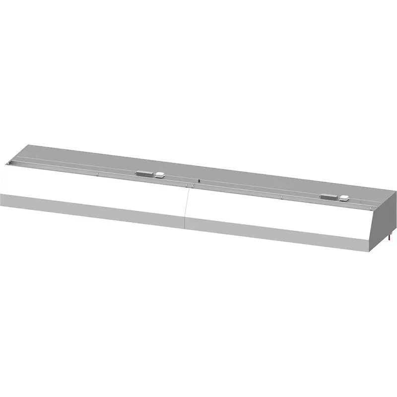 Stalgast Wandhaube "Basic Line", Trapezform 4400 mm x 900 mm mit Flammschutzfilter Typ B