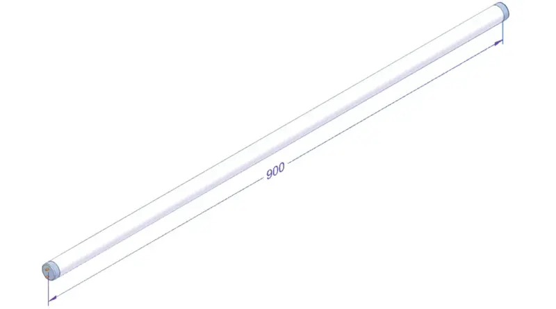 T8 LED Röhre 900mm 7,9W 2700-3000K für Fleisch für MUSCA / SOCA18790A / SOCB18782A