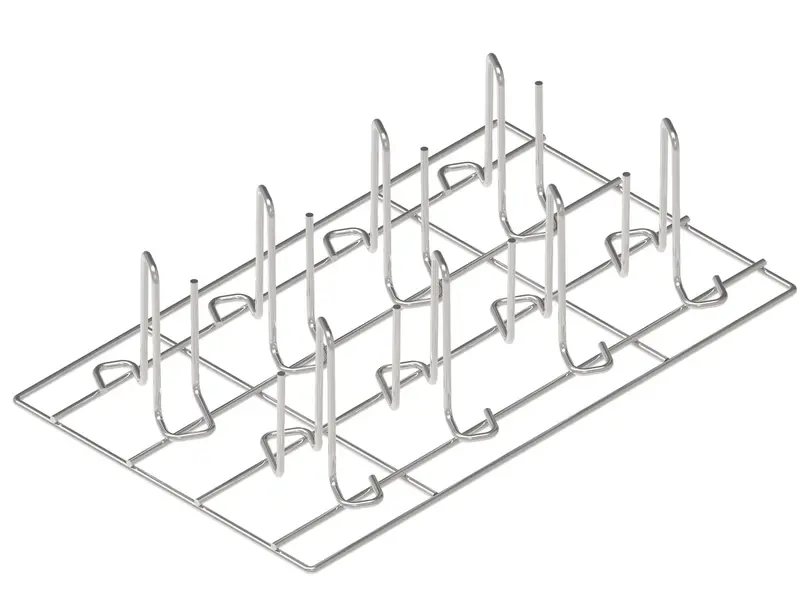 Tecnoeka Edelstahl-Hähnchen-Grillrost KGP, GN 1/1, für 8 Hähnchen