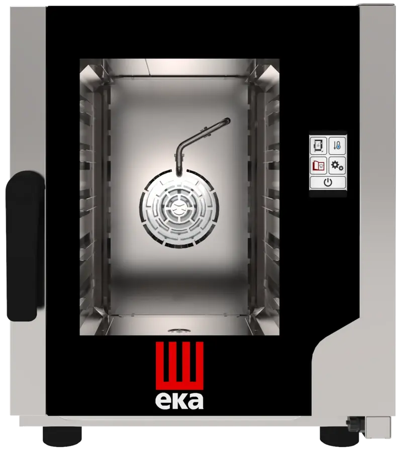 Tecnoeka Umluft-Konvektionsofen Evolution Next EKF 523 N T UD, 5 x GN 2/3, Direktdampf, Touch-Steuerung