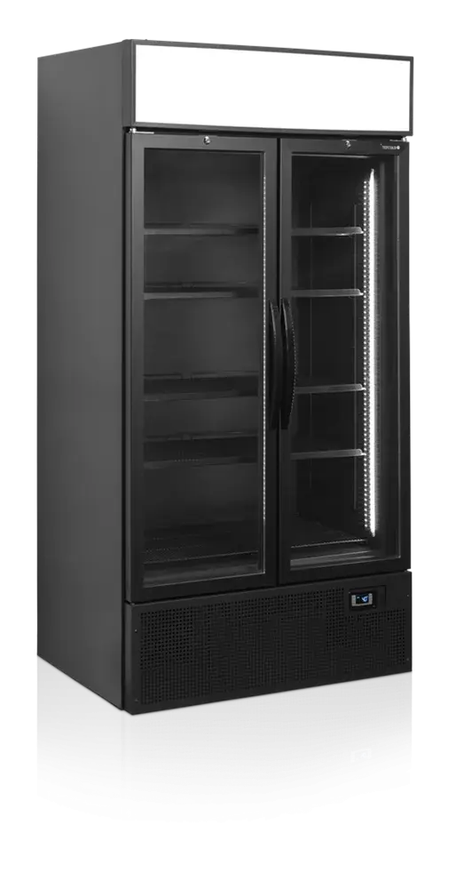 Tefcold Getränkekühlschrank FSC1000HBLACK schwarz