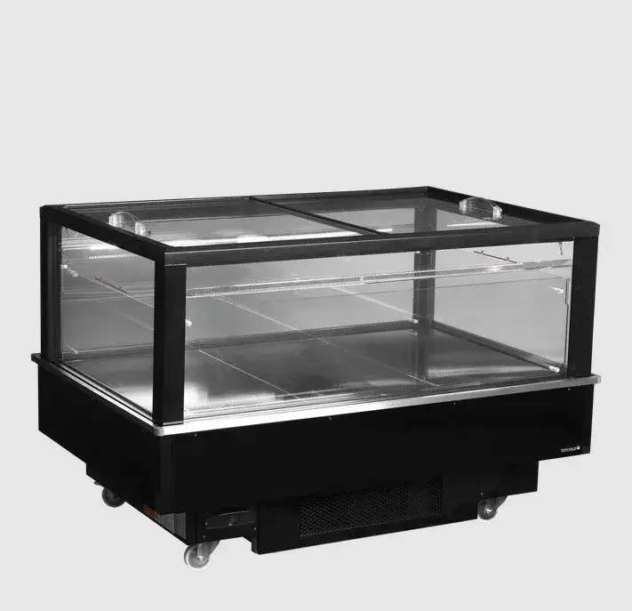 Tefcold Impuls Kühlinsel / Tiefkühlinsel EIB-D1015-B1 1512 mm, LED, schwarz