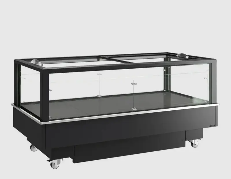 Tefcold Impuls Kühlinsel / Tiefkühlinsel EIB-D1020-B1 2012 mm, LED, schwarz
