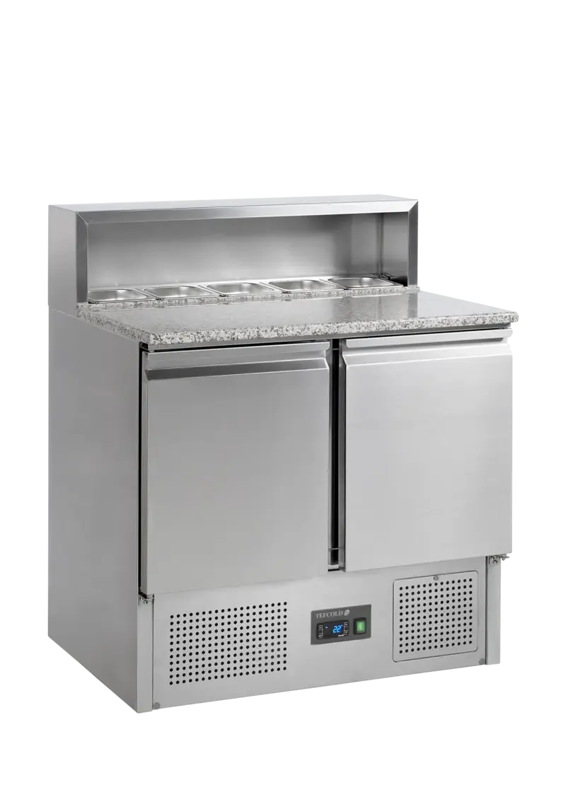 Tefcold Pizzakühltheke PT920, GN 1/1