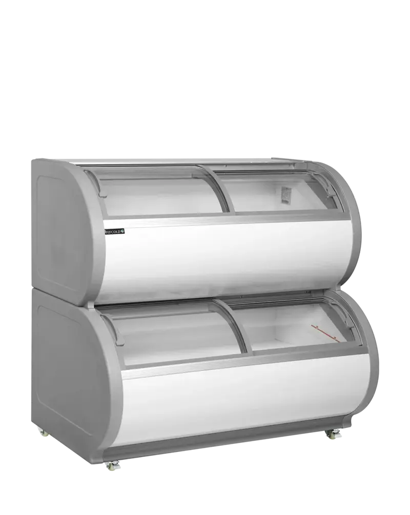 Tefcold Zweietagige Gefriervitrine TD500