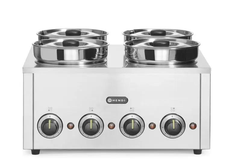 Thermosystem, vierfach, HENDI, 16L, 230V/800W, 506x509x(H)298mm