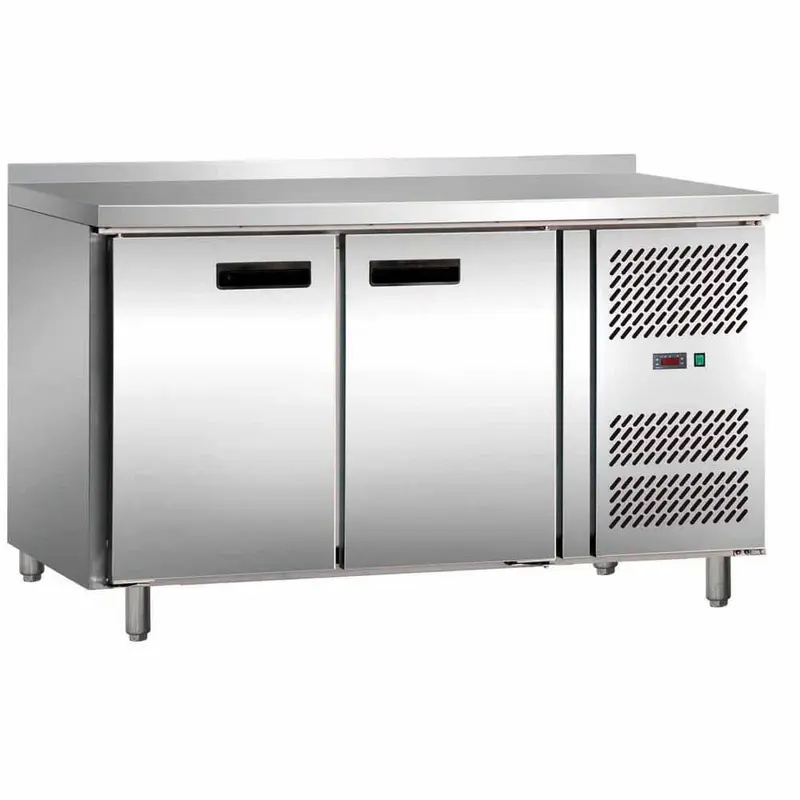 Tiefkühltisch mit zwei Türen, Abmessung 1360 x 700 x 860 mm (BxTxH)