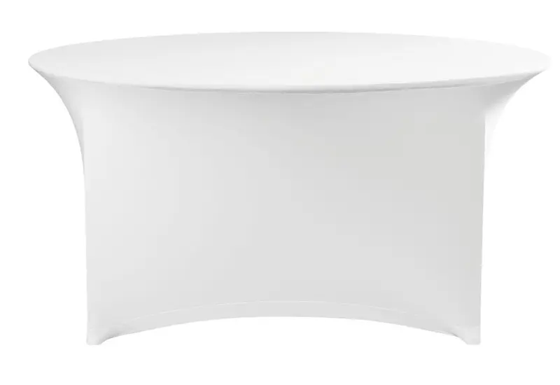 Tischdecke, rund, HENDI, Kitchen Line, 810996, Weiß, ⌀1500x(H)760mm