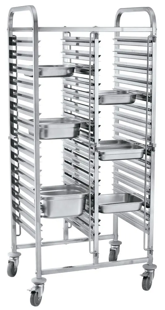 Transportwagen doppelt - 30xGN1/1, HENDI, 798x610x(H)1710mm