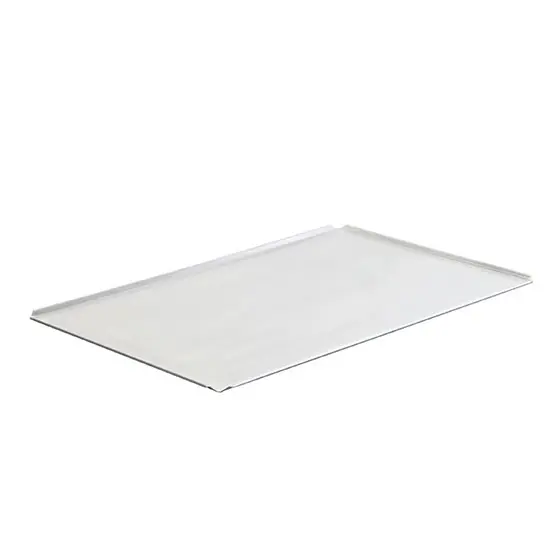 Virtus Backblech aus Aluminium unbeschichtet 435x340 mm - 4 Seiten 45°