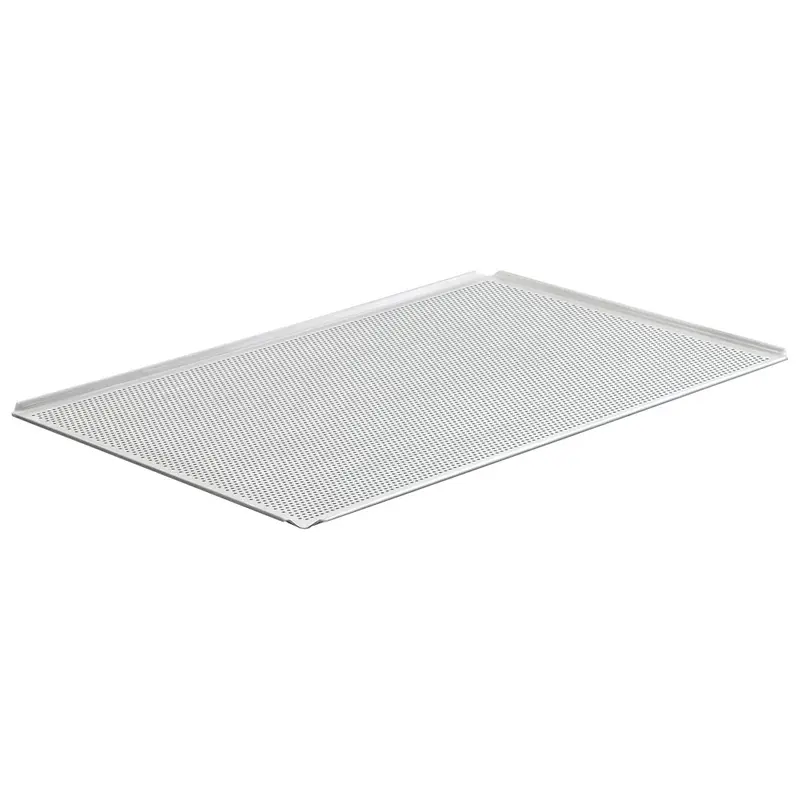 Virtus Backblech aus Aluminium unbeschichtet, GN 1/1 - 4 Seiten 45°, gelocht