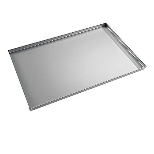 Virtus Backblech aus Aluminium unbeschichtet, GN 1/1 - 4 Seiten 90°