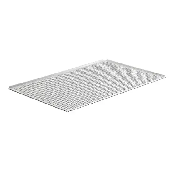 Virtus Backblech aus Aluminium unbeschichtet, GN 2/3 - 4 Seiten 45°, gelocht