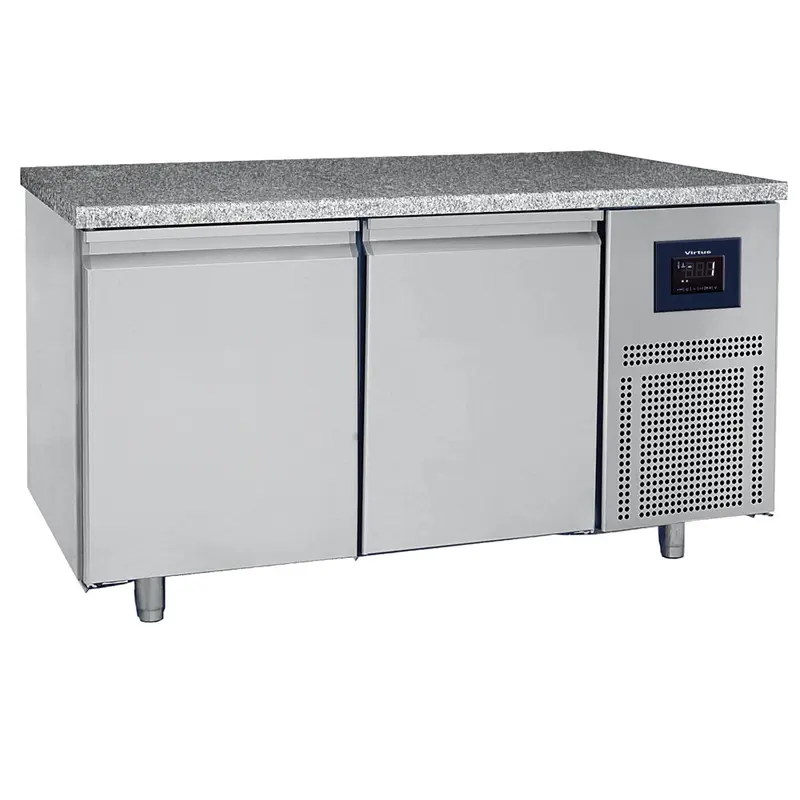 Virtus Bäckereikühltisch 2-türig 600x400 mm, Granitarbeitsplatte, -2°/+8°C - WiFi