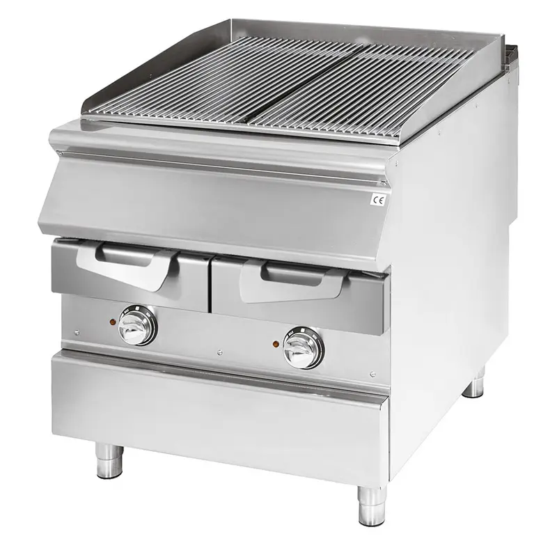 Virtus Elektro-Grill, Kochzone in Edelstahl, Fleisch/Fisch