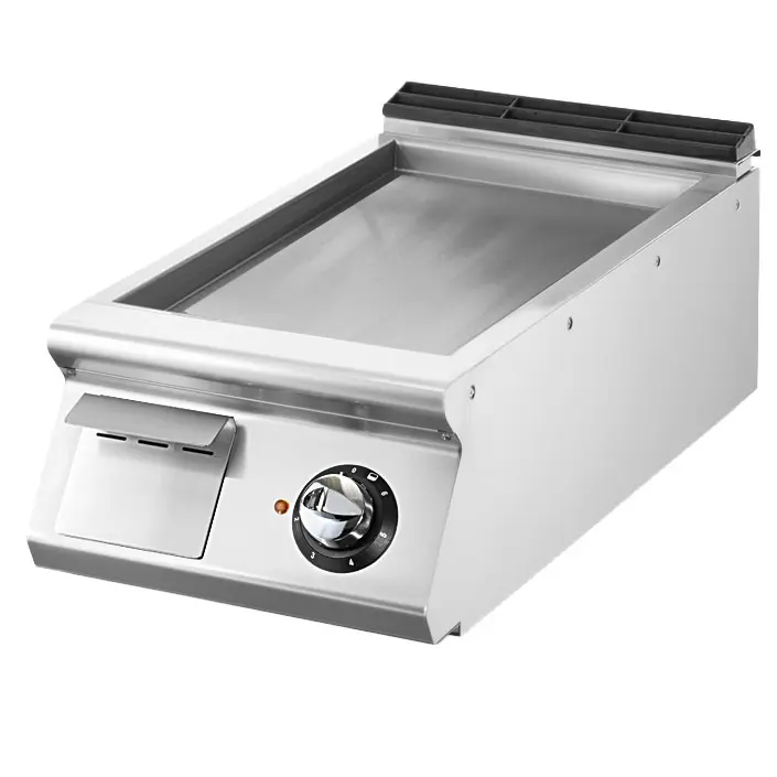 Virtus Elektro-Grillplatte, Tischmodell, glatte Platte