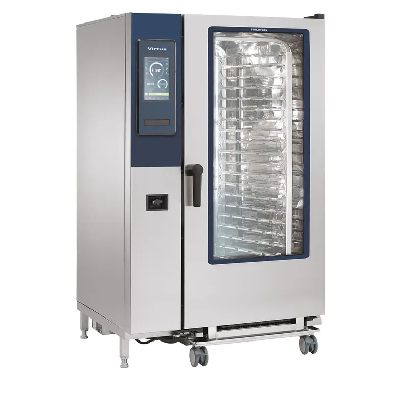 Virtus Elektro-Kombidämpfer mit Boiler und automatischem Reinigungssystem, 20x GN 2/1