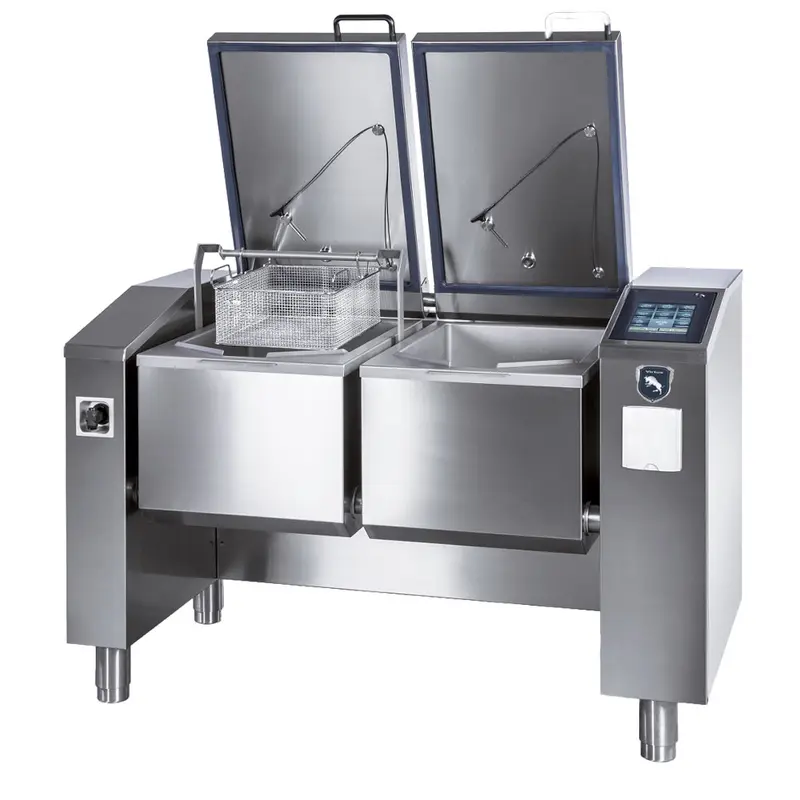 Virtus Elektro-Multifunktionsgerät 2x 49 Liter (2x GN 1/1) mit automatischer Kippfunktion