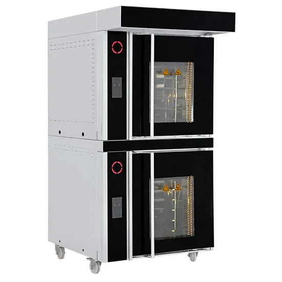 Virtus Elektro-Rotationsofen 5x 40x60 mit Befeuchter, Bäckereiofen und Gärschrank, digitale Version - RESTPOSTEN
