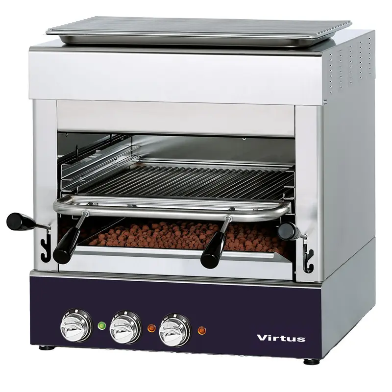 Virtus Elektrogrill bis 800°C mit Grillrost 400x470 mm