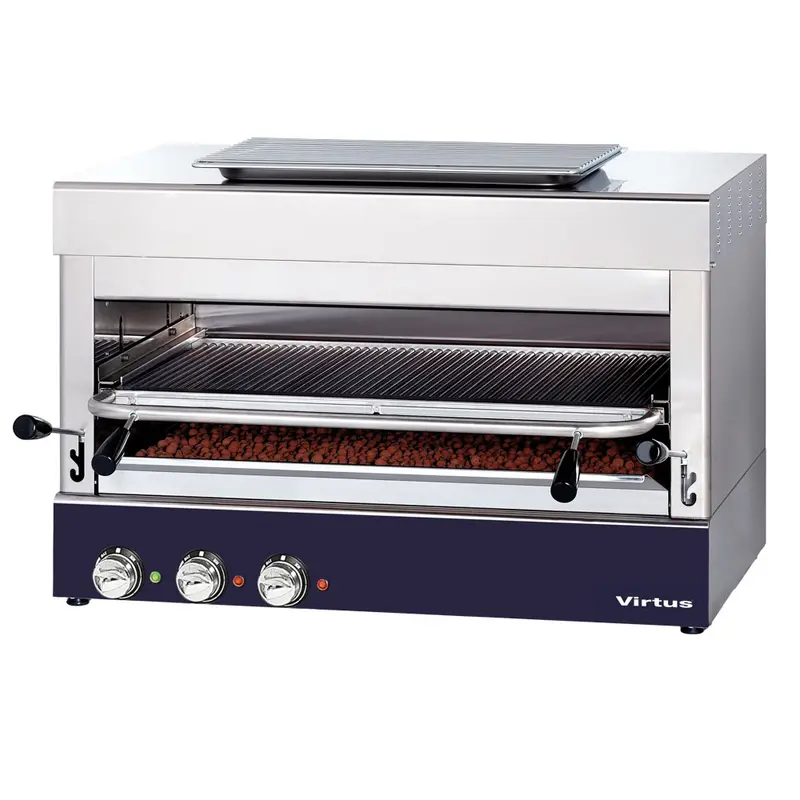 Virtus Elektrogrill bis 800°C mit Grillrost 770x470 mm