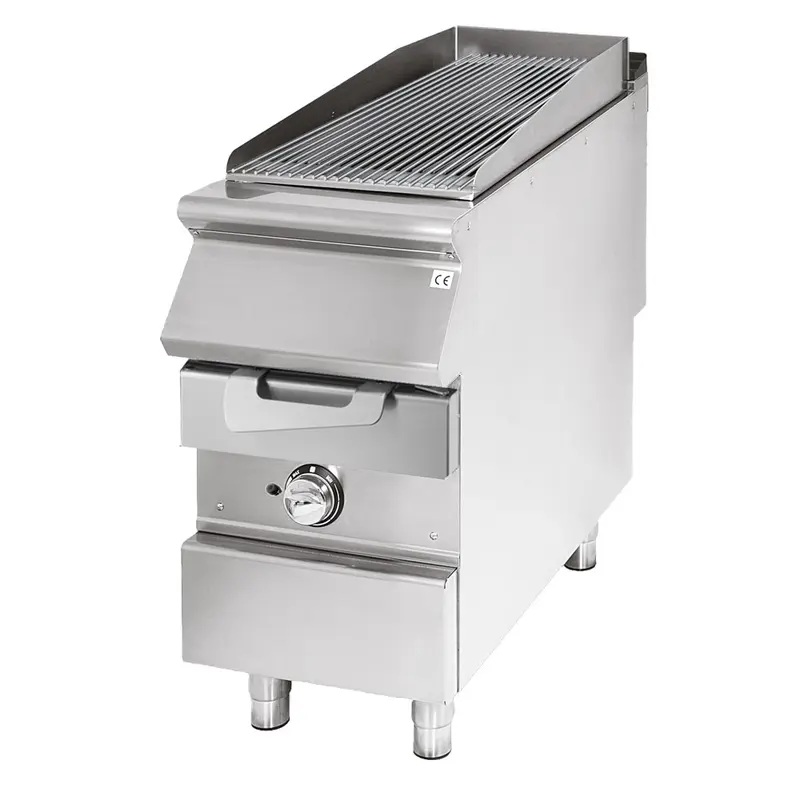 Virtus Gas-Grill, Kochzone in Edelstahl, Fleisch/Fisch