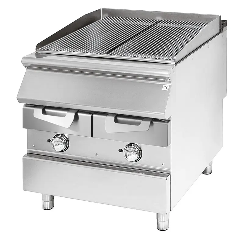 Virtus Gas-Grill, Kochzone in Edelstahl, Fleisch/Fisch