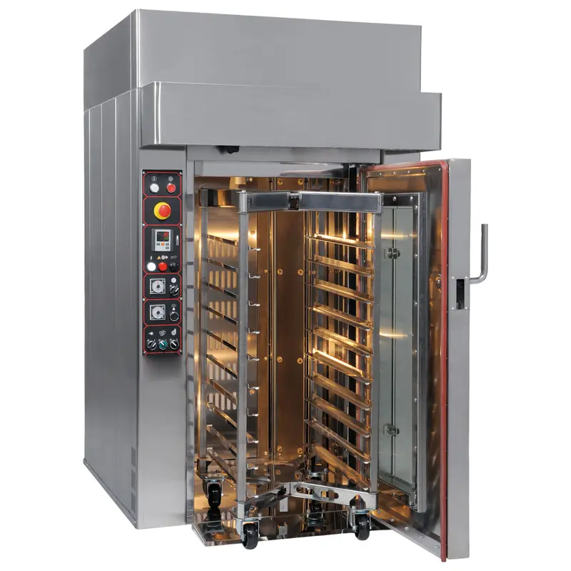 Virtus Gas-Rotationsofen für Wagen 10x 600x400 mm mit Touchscreen-Bedienung