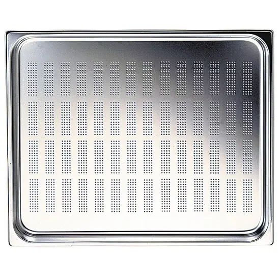Virtus GN Behälter in Edelstahl, gelocht, GN 2/3 H=100 mm