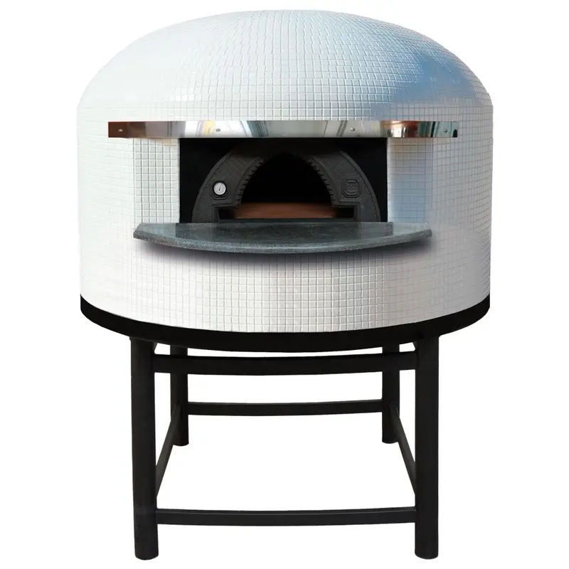 Virtus Holz-Pizzaofen, Backplatte ø 1200 mm, Kapazität 5 Pizzen