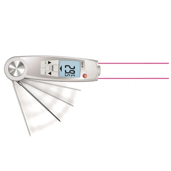 Virtus Kombi Infrarot- und Einstech-Thermometermit Messbereich bis zu max. +250°C - RESTPOSTEN