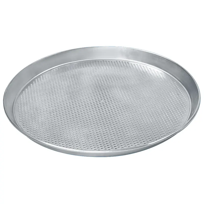 Virtus Pizzablech ø 260 mm aus Aluminium, gelocht ø 3 mm